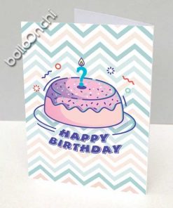 کارت تبریک کیک بنفش