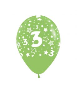 بادکنک سبز لاتکس عدد 3 هلیومی