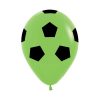 بادکنک سبز طرح توپ فوتبال لاتکس هلیومی