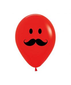 بادکنک قرمز طرح سبیل