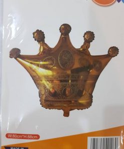 بادکنک فویلی تاج طلایی بسته بندی