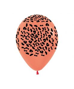 بادکنک نئون نارنجی طرح جنگل