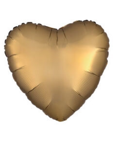 بادکنک فویلی قلب طلایی مات هلیومی