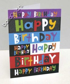 کارت happy birthdayطرح برجسته