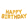 بادکنک فویلیhappy birthday طلایی