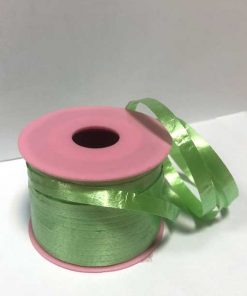 ربان بادکنک سبز فسفری رنگ نیم سانتی