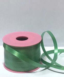 ربان بادکنک سبز چمنی رنگ نیم سانتی