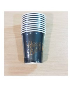 لیوان مشکی طلاکوب