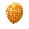 بادکنک طرح تولدت مبارک نارنجی هلیومی