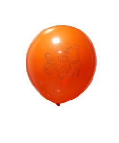 بادکنک نارنجی طرح حیوانات