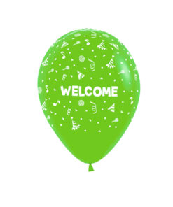 بادکنک سبزآبی خوشامدگویی