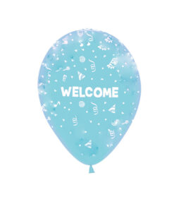 بادکنک سبزآبی خوشامدگویی