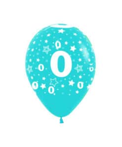 بادکنک طرح عدد صفر هلیومی