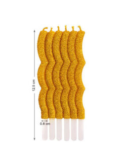 شمع طلایی طرح موج