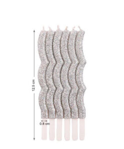 شمع نقره ای طرح موج