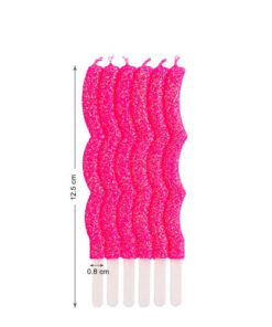 شمع موجی صورتی