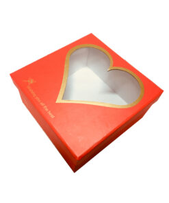 باکس مربعی قلبی سایز متوسط11×22×22