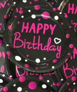 تم هپی برس دی رنگ مشکی سرخابی (پک کامل 6 محصولی)