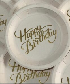 تم هپی برث دی صورتی طرح طلاکوب (پک کامل 6 محصولی)