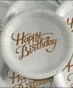 تم هپی برس دی آبی طرح طلاکوب (پک کامل 6 محصولی)