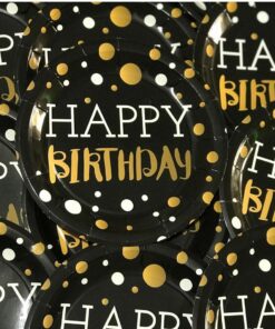 تم هپی برس دی مشکی طلایی (پک کامل 6 محصولی)