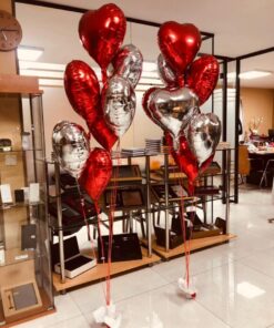 دسته بادکنک عاشقانه فویلی 1قلبی