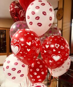 دسته بادکنک ولنتاین هلیومی