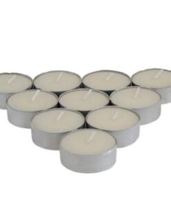 شمع وارمری 10 عددی مدل ساده سفید